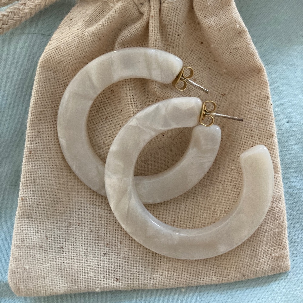 Madewell Acetate Hoop Earrings